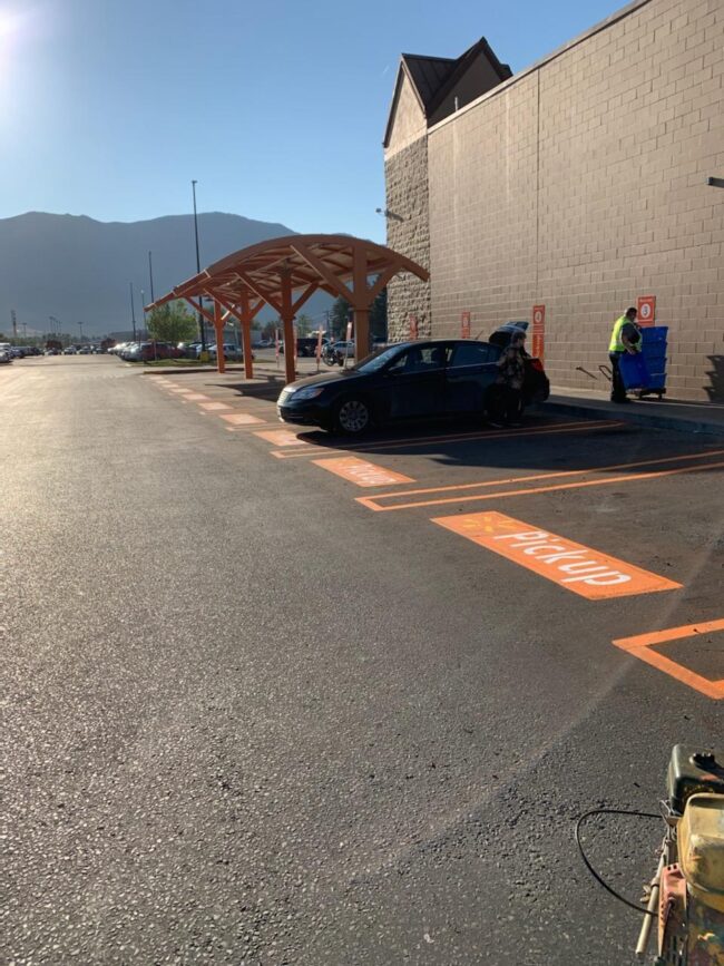 parking lot striping butte mt